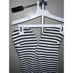 NWT Colors Of Aurora Strapless Black & White Stripes Dresses. Size Medium Photo 2