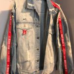 Denim Jean Jacket ! Super Cute !!! Size L Photo 0