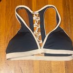 l*space L* Black and Cream Bikini Top Photo 0