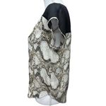 Anthropologie La Fee‎ Verte 100% Silk Snake Print and Sheer Cami Size M Black Size M Photo 2