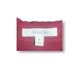 Active USA  S Burgundy Collared Shirt Dress High Low Hem Mini Preppy Office Work Photo 4