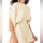 Free People  Pietro Tie Back Romper open back Flowy lagenlook boho size XS Photo 0