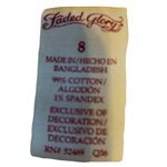 Faded Glory  Women's Shorts. EUC Mid High Waist. Size 8 W/Belt Loops,4.5" inseam Photo 5