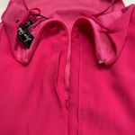 Sam Edelman NWT‎  Pleated Skirt Midi Dress Sz S Elegant Soft Chiffon Pink Halter Photo 5