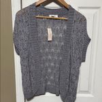 Dress Barn  Gray Open-Knit Cardigan Photo 0