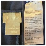 Chico's Chico’s Dress Midi Tee Shirt Scoop Neck 3/4 Sleeves Navy Blue Size 0 Women’s XS Photo 10