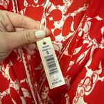 Max Studio London NWT twist front floral red midi dress small Photo 5