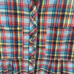 Urban Outfitters Zoey Check Madras Plaid Sleeveless Shorts Romper Playsuit Photo 3