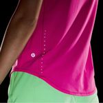 Lululemon  High Neck Running And Training Tank Top Mesh Sonic Pink Size 4 Photo 2
