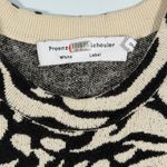 Proenza Schouler White Label Sleeveless Knit Zebra Leopard Midi Dress Womens M Black Size M Photo 6
