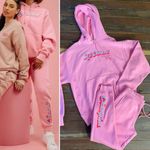 Champion  X KNC Beauty Pink Rhinestone Sweat Set All Natural Hoodie - Sz M 🧡🎀 Photo 1