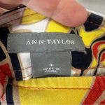 Ann Taylor short colorful skirt with front slit and pockets size 4 Photo 6