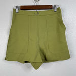 Wilfred  Green High Waist Pull On Shorts Size Medium Photo 0