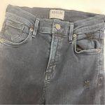 AGOLDE  Sophie High Rise Distressed Skinny Jeans: Dark Wash Ruthless Black Photo 8