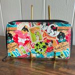 HTF  Parks Walt Disney World Mickey Minnie Mouse Collage Zip Around Wallet Photo 2