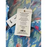 NWT Mary Square Molly Dress Large Blue Floral Tiered Midi Collared Puff Sleeve Photo 4