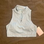 JoyLab blue longline zip up bra Photo 0