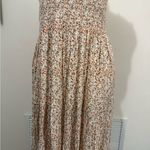 Aerie  | Cream Floral Midi Dress Photo 3