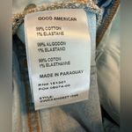 Good American NWT  25 High Waist Raw Hem Slim Straight Jeans Indigo248 Photo 6