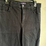 NYDJ  Black Denim Straight Leg Jeans Womens 14 Classic Everyday Minimalist Photo 1