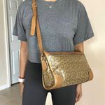 CELINE  Macadam Diffusion Tan Canvas and Leather Crossbody Bag Photo 13