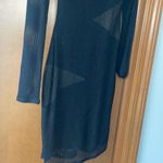 BCBGMAXAZRIA  "Tanya" women's  black mesh + beige fabric lined dress Photo 7