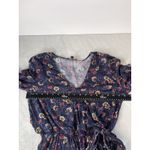 American Eagle Romper Floral Wrap Long Sleeve XS Blue Shorts Tie Cottagecore Photo 7