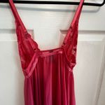 Rachel Roy Pink Lace Babydoll Lingerie Sheer Mini Dress Heart Detail Teddy Size M Photo 8