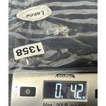 Loft  Women's Striped Blue Shirt‎ Sz Large Casual Summer Vacation Travel School Photo 7