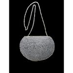 Ramla The Rockstar Handmade Silver and Black Studded Mosaic Bag NEW Photo 2
