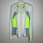 Lululemon TRAIL BOUND LONG SLEEVE 8 WHITE CLEAR MINT Top Running Hiking Workout Photo 8