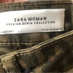 ZARA High Waisted Leopard Print Slim Fit Fit Skinny Leg Ankle Jean 10X27 NWT Photo 6