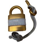 Chloé Paddington Blue Gray Leather Gold Hardware Padlock and Key Replacement Photo 0