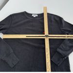 SUB_URBAN RIOT Sub Urban Riot Top Womens X Small Black‎ Thermal Heart Embroidered Crew Neck Photo 5