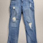 Tommy Hilfiger  Women's Boyfriend Jeans 2 Blue Distressed Straight Leg Denim Photo 0