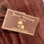 Jane Ashley NWT  Woman Espresso Chocolate Brown Velour Pants 1X Photo 2