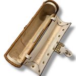 Michael Kors  Vanilla Santorini Clutch - Wicker, Ivory Leather, Golden Hardware Photo 6