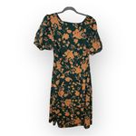 Baltic Born  Adele Green Floral Puff Sleeve Flowy Vacation Resort Midi Dress – M Photo 1