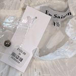 En Saison NWT Kiko Eyelet Tiered Mini Dress Medium White Sleeveless High Neck Photo 6