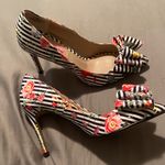 Betsey Johnson Betsy Johnson Bret Floral and Striped 4” Stiletto Heels size 6 Photo 0