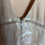 Lulus  Twirl the Night Away Embroidered Lace Mini Skater Dress Cream Size Medium Photo 10