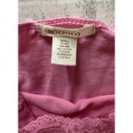 Bozzolo Y2K Pink Lace Trim Cami Top Adjustable Spaghetti Strap Coquette Style Sz S Photo 3