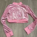 Y2K Women's Pink Velvet Jacket Size XS Photo 0