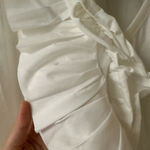 ZARA Ruffle Detail Collar V-neck Long Tshirt Dress Photo 5