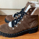 Steve Madden  Receptive Lace Up Hiker Brown‎ Suede Size 7.5 EUC Photo 0