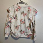 Lou & grey Lounge Set Floral With Ruffle Sleeves and Paper Bag Waist Petite XXS Photo 9