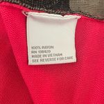 Carlisle  Women Top M Coral Argyle Rayon Textured Vibrant Layer Slinky‎ Comfort Photo 6