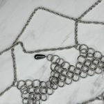 Silver Chunky Chain Belt Draped Beaded Y2K Festival Hook Closure One Size (OS) ✨ Photo 8