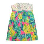 Lilly Pulitzer NWT  Brynn Dress Pink Sunset Local Flavor Sz 6 Mini Lace Trim Photo 1