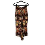 Veronica Beard  Pixie Floral Print Skirt Oxblood Multi Silk Ruched Midi Size S 4 Photo 5